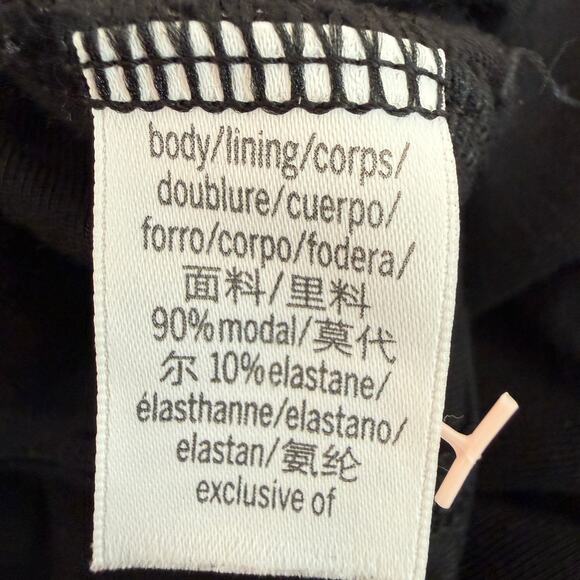 Victoria’s Secret Black Modal Slip Dress Crisscross Ballet Chemise Nightgown  XL - Picture 6 of 8